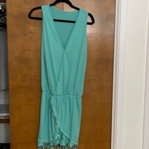 Green tank dress